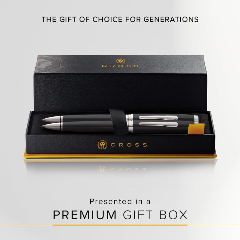 Cross Coventry Black Lacquer Pen and Pencil Gift Set - Image 4